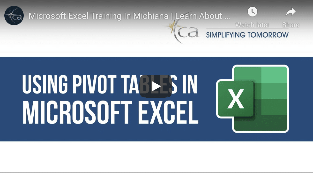 Rapid Analysis Using Microsoft Excel Pivot Tables
